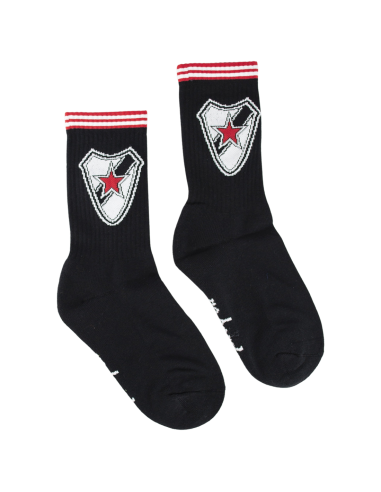 Roter Stern Leipzig - Socks - Stripes - Black/Red - @ No Borders