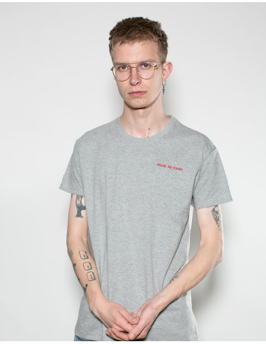 Mob Action Classic - T-Shirt - Grey/Red - @ No Borders