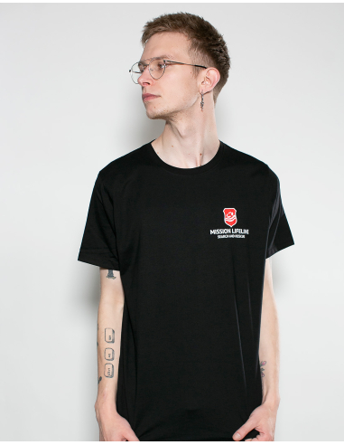 Mission Lifeline - SOLI T-Shirt - Pocket Print - Black - @ No Borders
