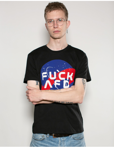 FCK AFD Nasa - Kein Bock auf Nazis - T-Shirt - Black - @ No Borders
