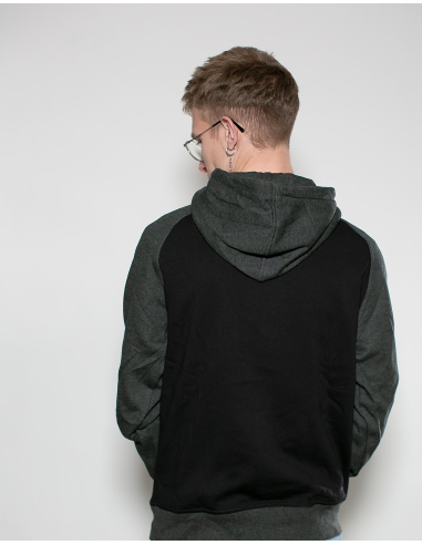 Kein Mensch ist illegal - No Borders - Hoodie - Black/Dark Grey - @ No Borders