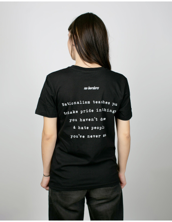 Wer gegen Nazis kämpft... - No Borders - T-Shirt - Black - @ No Borders