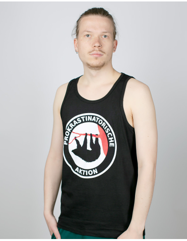 Prokrastinatorische Aktion - No Borders - Tanktop - Black - @ No Borders