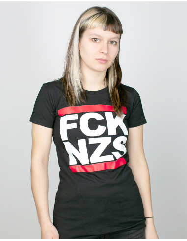 FCK NZS - True Rebel - T-Shirt fitted - Black - @ No Borders