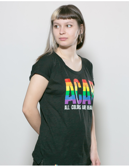 ACAB - All Colours Are Beautiful - No Borders - T-Shirt