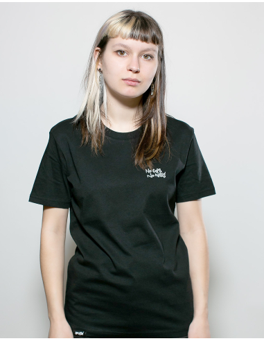 No Cops No Nazis - Mob Action - T-Shirt - Stick - Black - @ No Borders