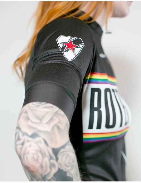 Roter Stern Leipzig - Radtrikot Kurzarm - Black/Rainbow Roter Stern Leipzig - Radtrikot Kurzarm - Black/Rainbow