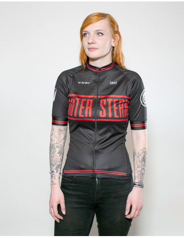 Roter Stern Leipzig - Bike Jersey Short Sleeve - Black/Red - @ No Borders