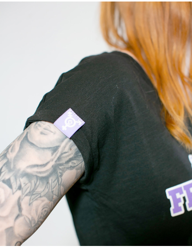 Fußballfans für Feminismus - No Borders - T-Shirt tailliert - Black - @ No Borders