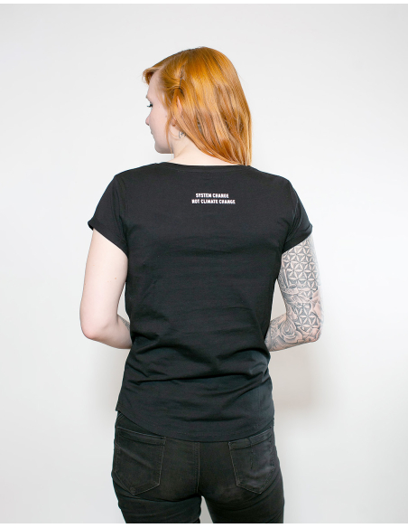 Antifa For Future - No Borders - T-Shirt tailliert - Black