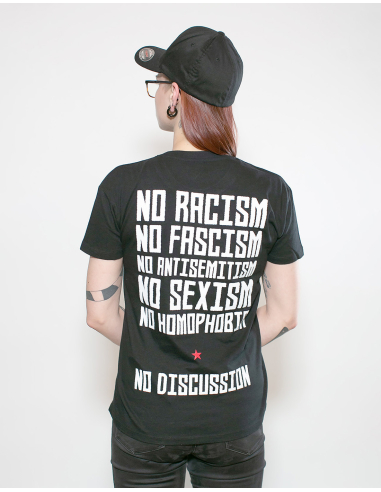 Roter Stern Leipzig - T-Shirt - No Discussion - Black - @ No Borders