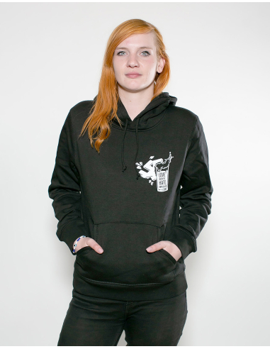 Love Beer Hate Nazis 2.0 - No Borders - Hoodie - Black - @ No Borders
