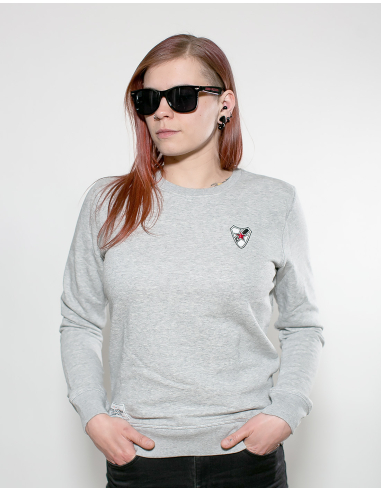 Roter Stern Leipzig - Sweater - Logo Stick - Grey - @ No Borders