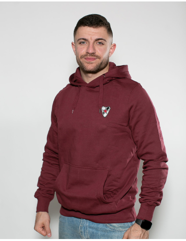 Roter Stern Leipzig - Hoodie - Logo Stick - Burgundy - @ No Borders