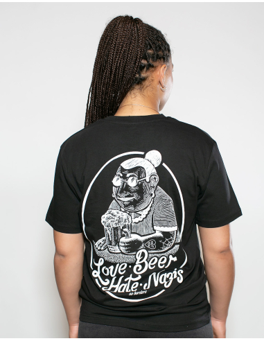 Love Beer Hate Nazis 2.0 - No Borders - T-Shirt - Black - @ No Borders