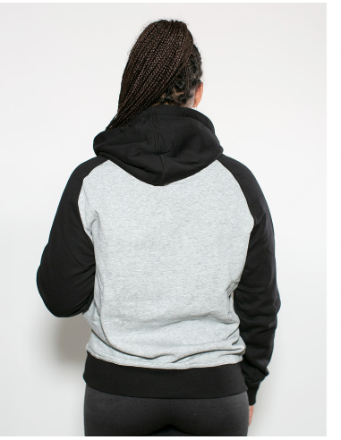 Kein Mensch ist illegal - No Borders - Hoodie - Grey/Black - @ No Borders