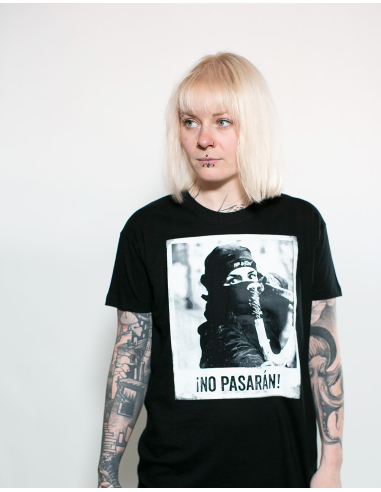 No Pasaran - Mob Action - T-Shirt - Black - @ No Borders