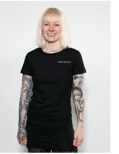 LGBTQ - Mob Action Classic - T-Shirt tailliert - Black/Purple - @ No Borders