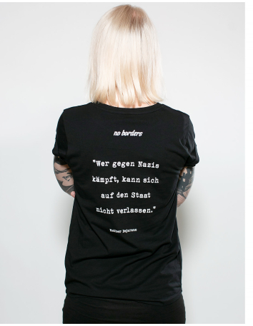 Lonsdale - T-Shirt - Against Racism - Black - @ No Borders