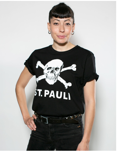 St. Pauli - T-Shirt - Skull I - Black - @ No Borders