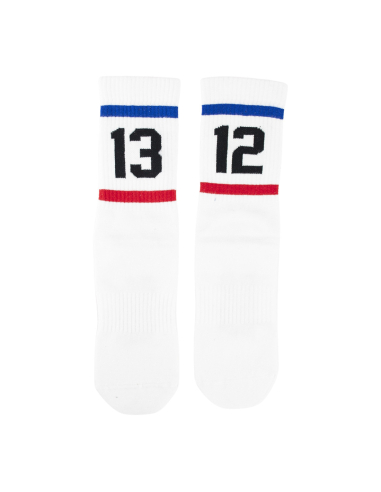 1312 Stripes - Sixblox - Socken - White/Blue/Red - @ No Borders
