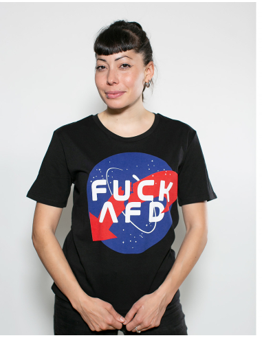 FCK AFD Nasa - Kein Bock auf Nazis - T-Shirt - Black - @ No Borders