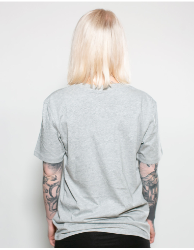 Roter Stern Leipzig - T-Shirt - Logo Stick - Grey - @ No Borders