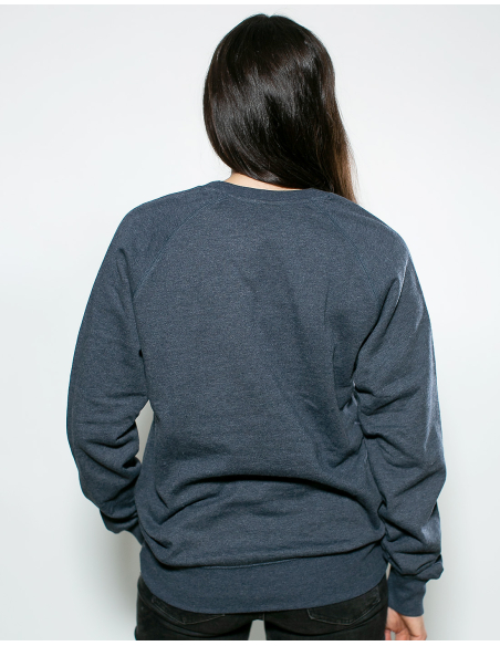 Mission Lifeline - SOLI Sweater - Pocket Print - Melange Navy