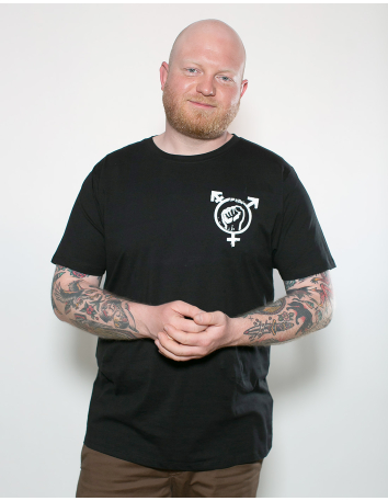 Feminism - T-Shirt - Mob Action - Schwarz - @ No Borders
