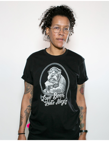All Colours Are Beautiful - Flag - T-Shirt - Schwarz - @ No Borders