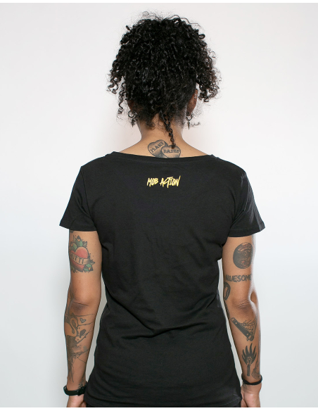 Defend Rojava - Mob Action - T-Shirt tailliert - Black