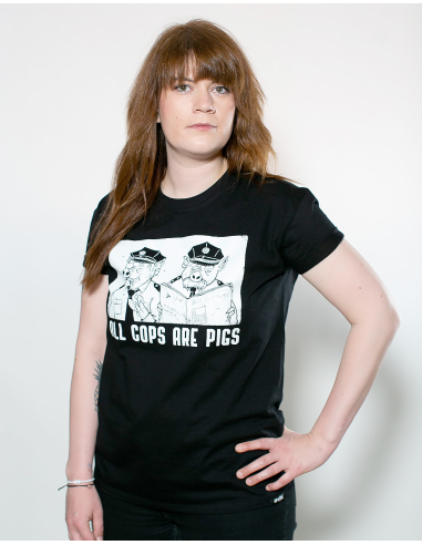 All Cops Are Pigs - Mob Action - T-Shirt - Black - @ No Borders