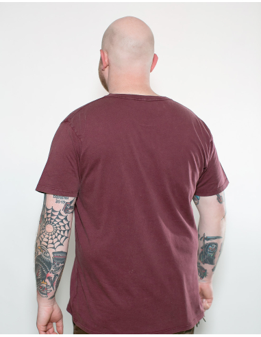 Mission Lifeline - SOLI T-Shirt - Pocket Print - Burgundy - @ No Borders