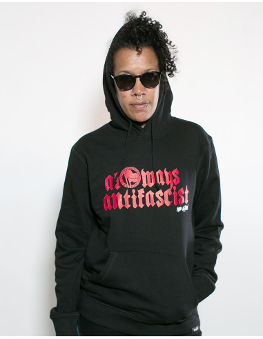 Always Antifascist - Mob Action - Hoodie - Black - @ No Borders