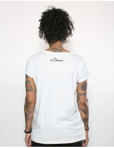 ACAB - All Colours Are Beautiful - No Borders - T-Shirt tailliert - White - @ No Borders