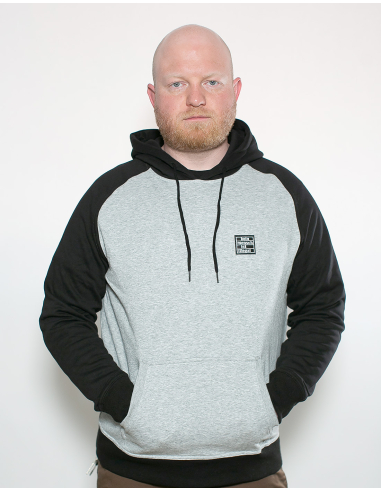 Kein Mensch ist illegal - No Borders - Hoodie - Grey/Black - @ No Borders