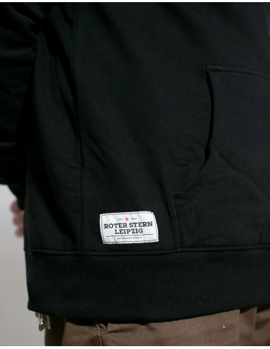 Roter Stern Leipzig - Hoodie - Logo Stick - Black - @ No Borders