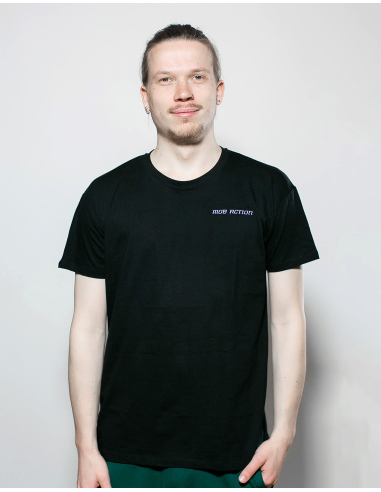 LGBTQ - Mob Action Classic - T-Shirt - Black/Purple - @ No Borders