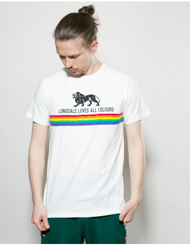 Lonsdale Loves All Colours - T-Shirt - Nelson - White - @ No Borders