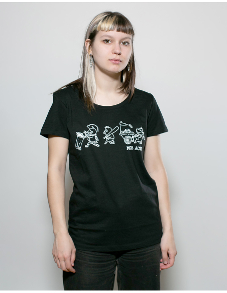 Riot Pigs - Mob Action - T- Shirt tailliert - Black