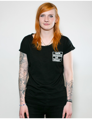 Kein Mensch ist illegal - Wintermütze - Heather Grey - @ No Borders