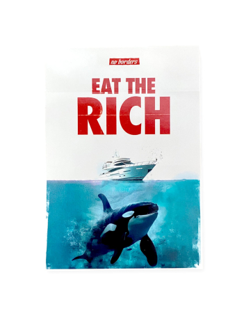Eat The Rich - Weihnachtsbaumkugel - Weiß - @ No Borders