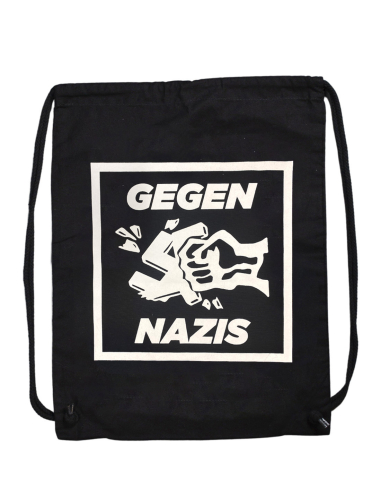 Gegen Nazis - Turnbeutel - Black - @ No Borders