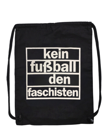 Kein Fußball den Faschisten - Gymsac - Black - @ No Borders
