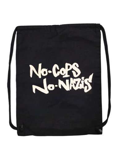 No Cops No Nazis - Turnbeutel - Black - @ No Borders