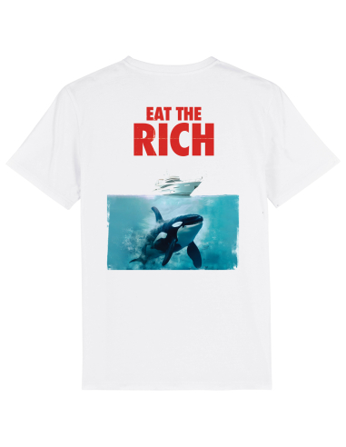 Eat the Rich - No Borders - T-Shirt - White - @ No Borders