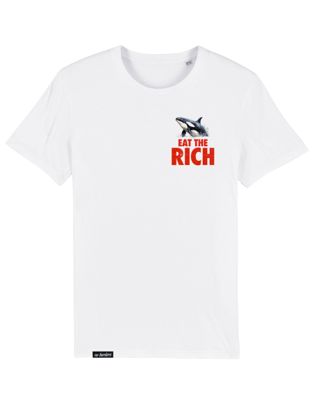 Eat the Rich - No Borders - T-Shirt - White
