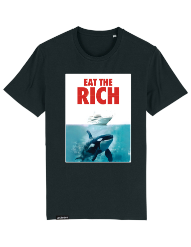 Eat the Rich - No Borders - T-Shirt - Black - @ No Borders