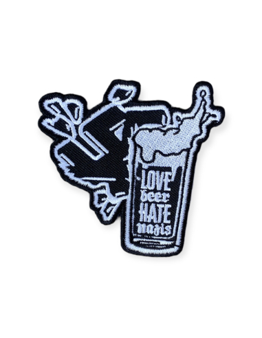 Love Beer Hate Nazis - Patch - @ No Borders