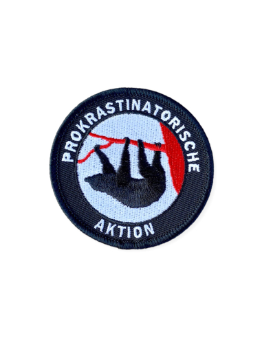Prokrastinatorische Aktion - Patch - Black - @ No Borders